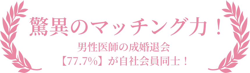 高い成婚実績