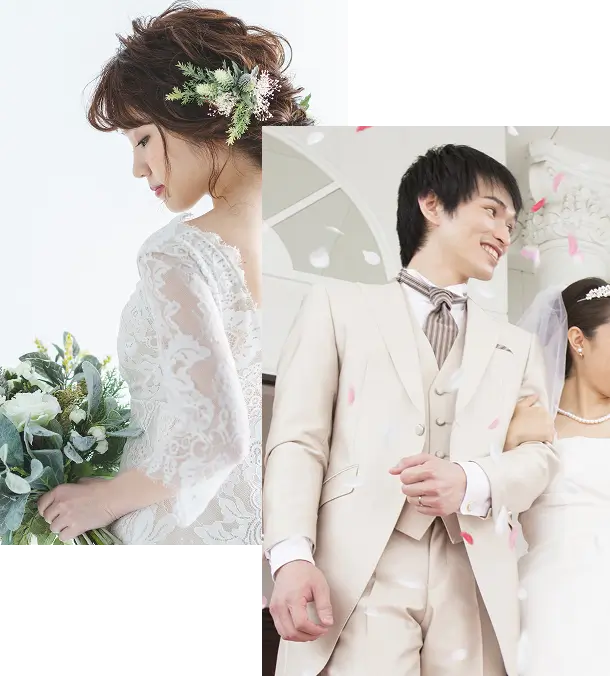 ご新婦様の後ろ姿